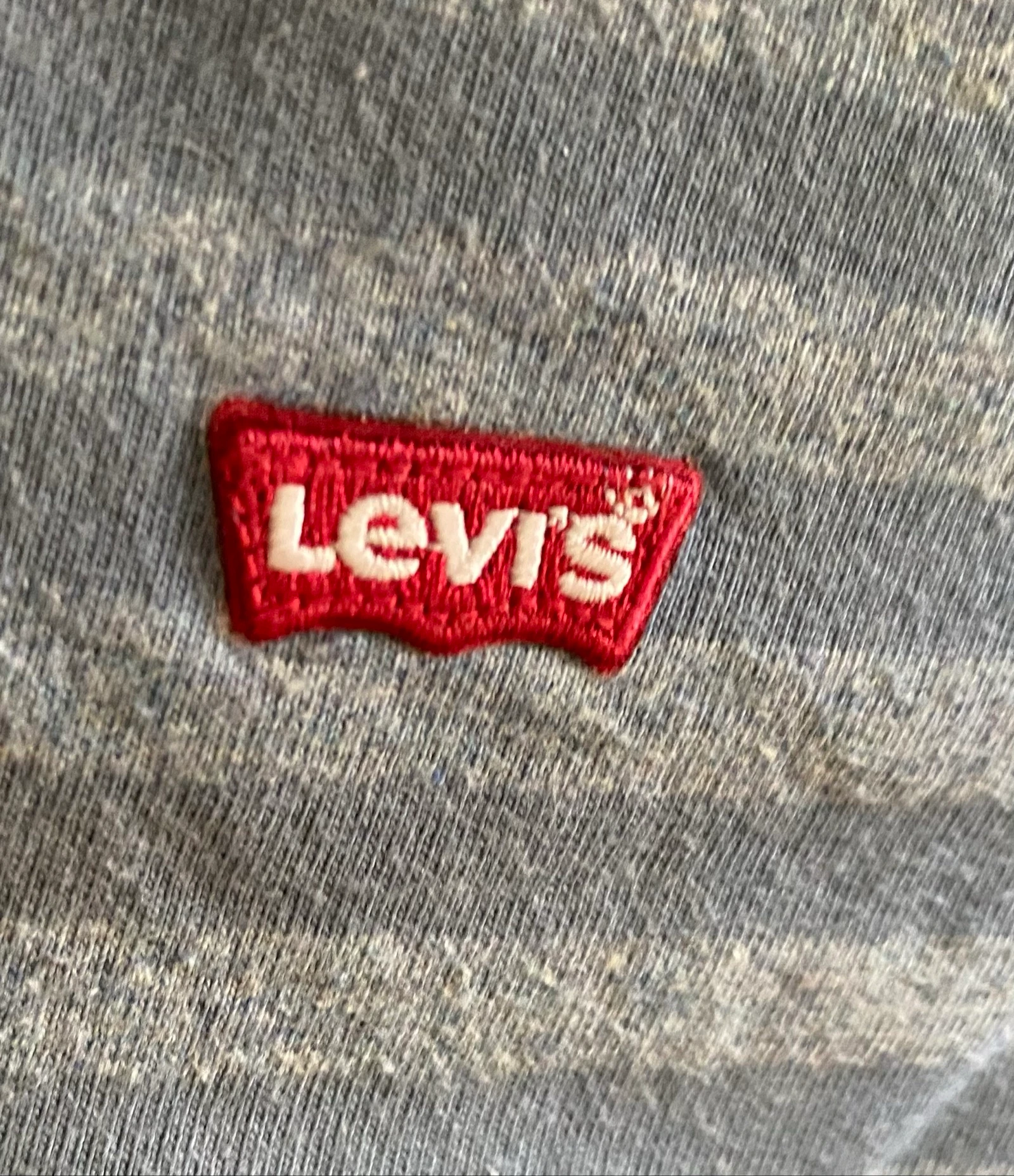 T-shirt Levi’s azul mesclado listrado homem S 100% algodão logo vermelho casual – photo 4